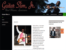 Tablet Screenshot of guitarslimjr.com